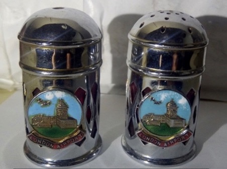 1960s Cruet set from LONDON AIRPORT now Heathrow